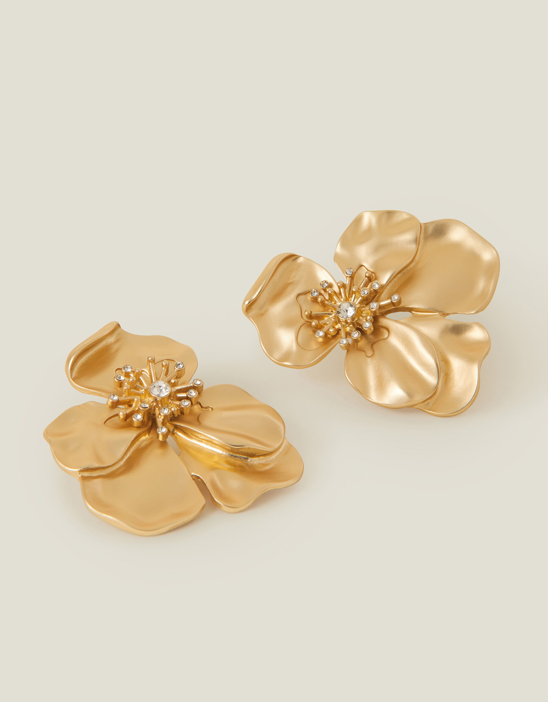 Statement Diamante Flower Stud Earrings | Accessorize (Global)