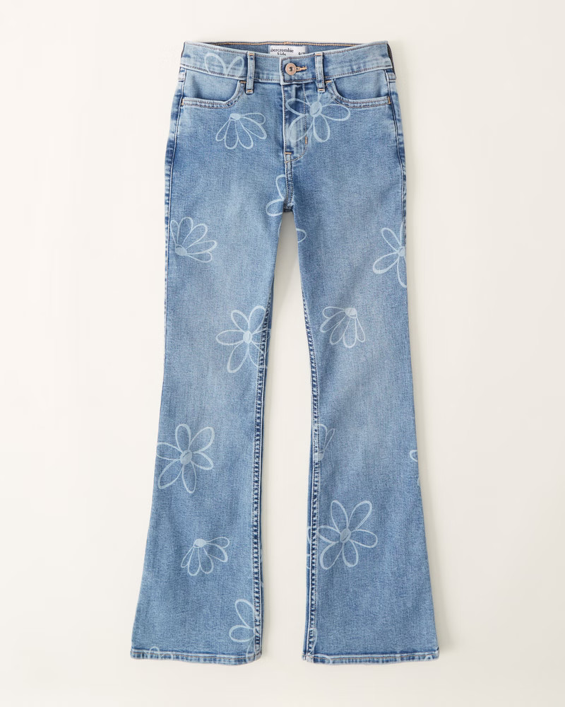 girls high rise flare jeans | girls new arrivals | Abercrombie.com | Abercrombie & Fitch (US)