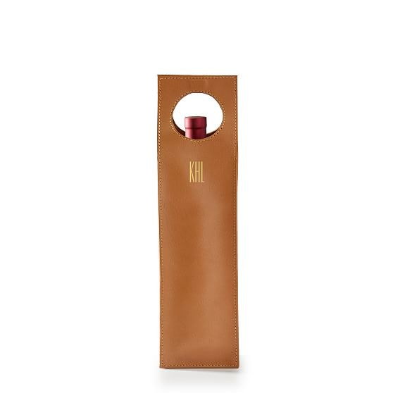 Leather Wine Tote | Mark and Graham | Mark and Graham
