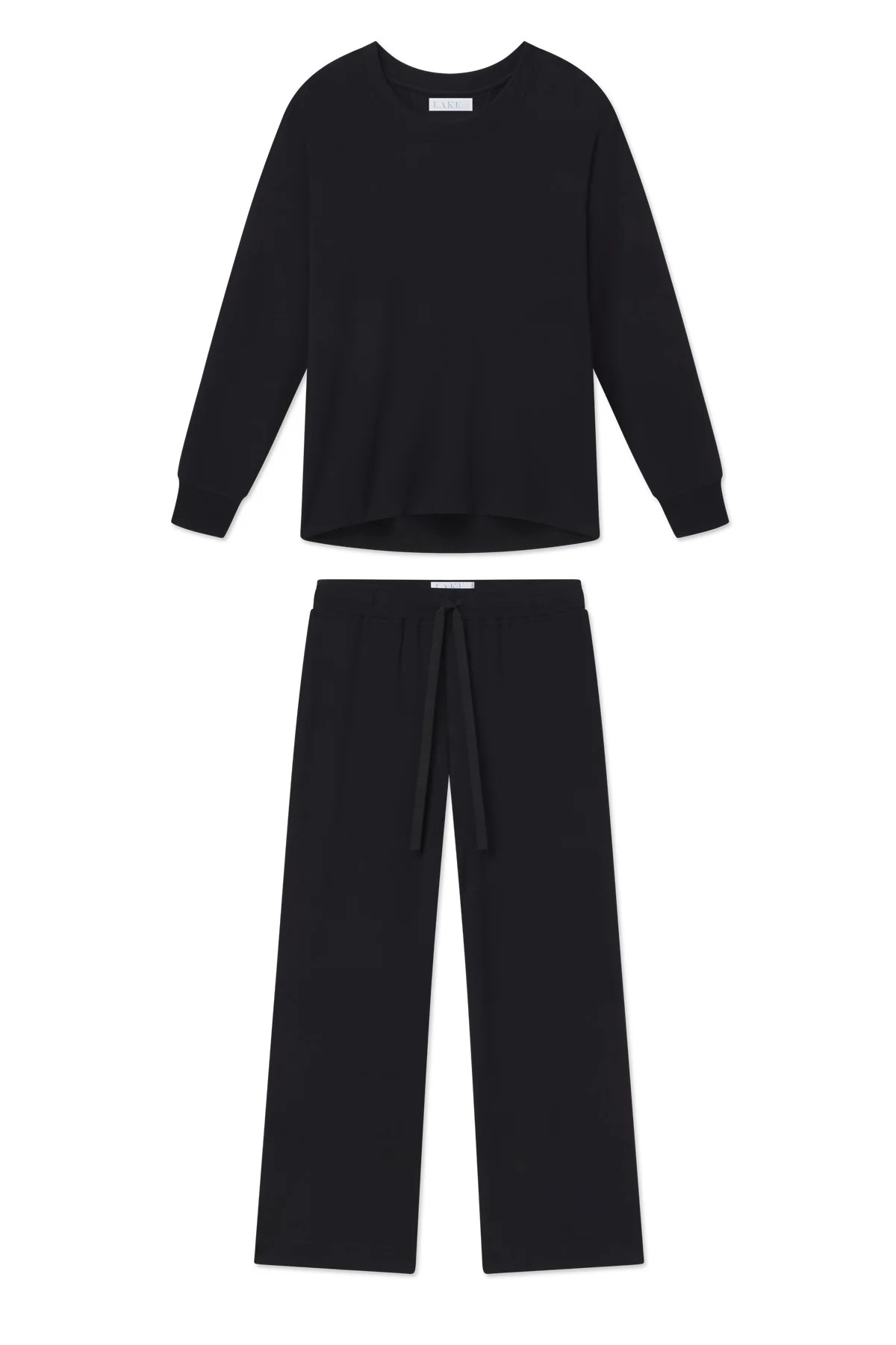 Relax Pants Set in Black | Lake Pajamas