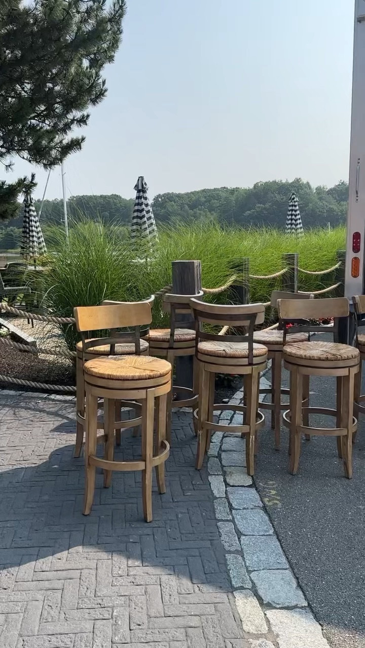 Out with the old and in with the new!! Here our team is working at the Royal River Grill House in Yarmouth, Maine to take out the old bar stools and replace them with bar stools from Interior Define! We also replaced the old pillows with new ones from Bryan Wolf!🌿

#LTKworkwear #LTKstyletip #LTKFind