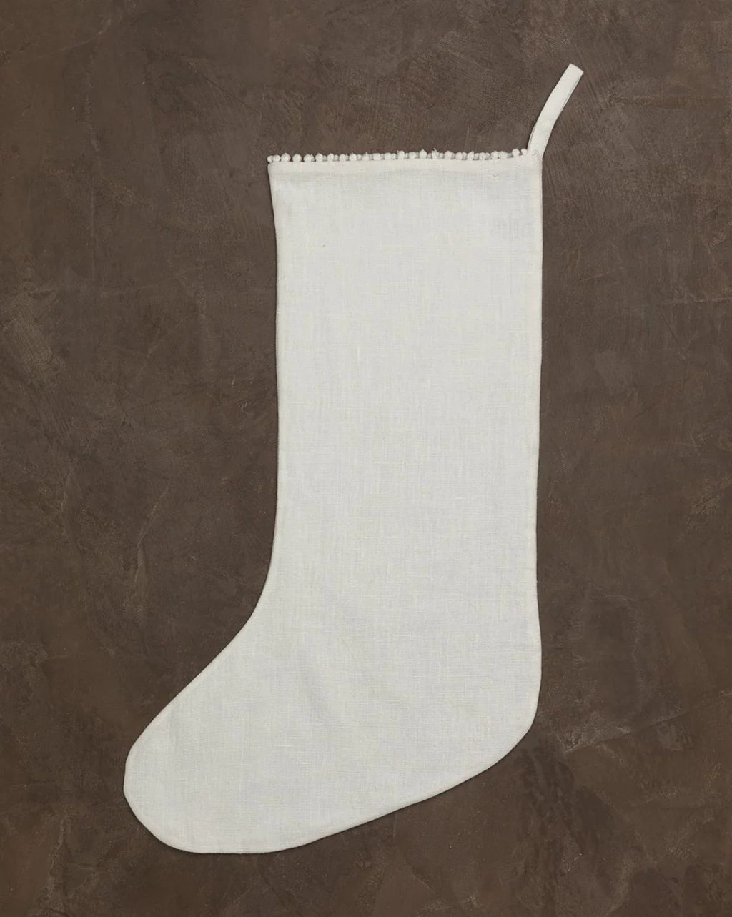 Pom Pom Linen Stocking | McGee & Co.