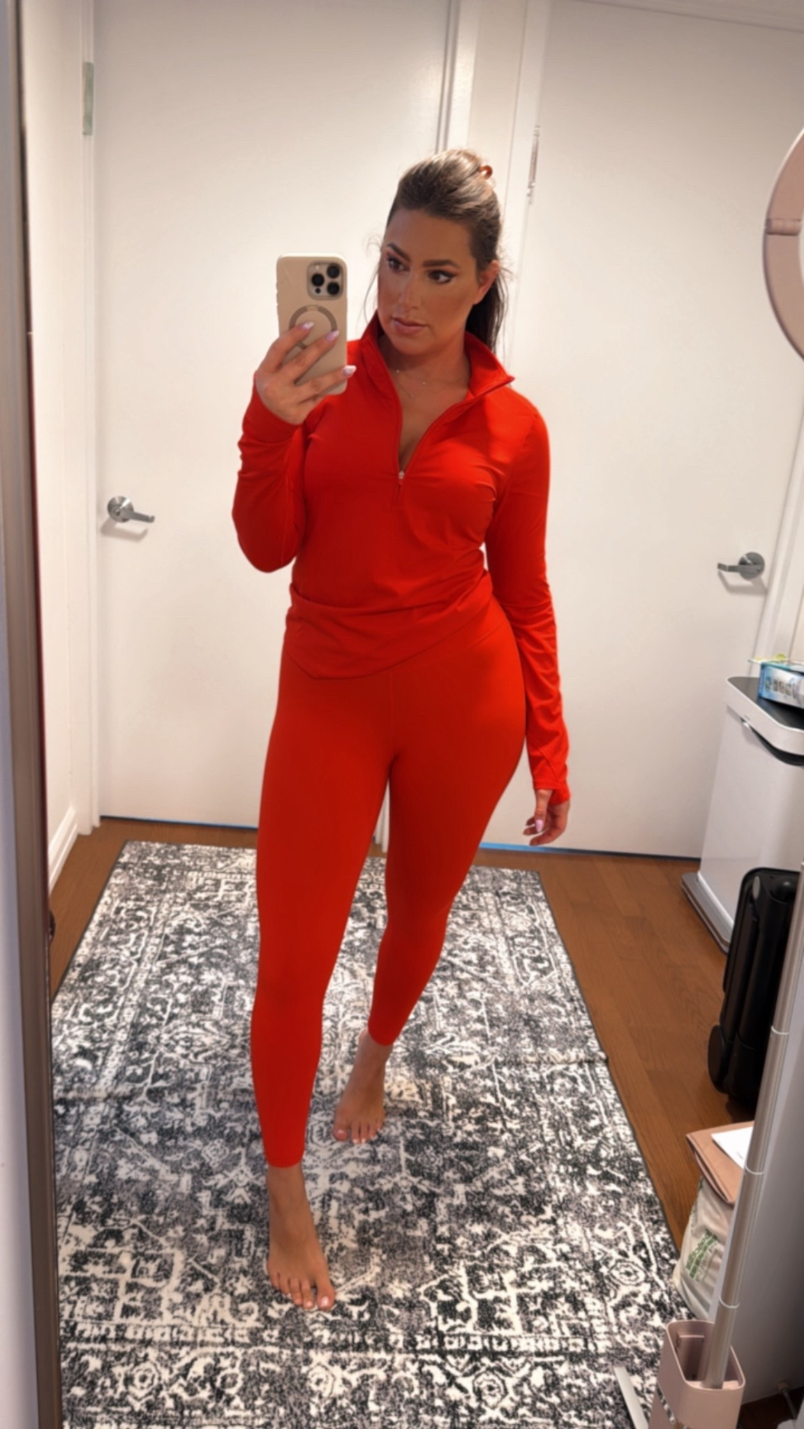 Nordstrom still on sale Zella set yoga pants and half zip pullover in firey red 

#LTKSeasonal #LTKActive #LTKSaleAlert