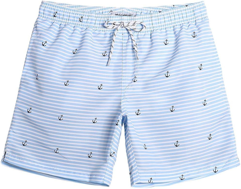 MaaMgic Mens Slim Fit Quick Dry Swim Shorts Swim Trunks Mens Bathing Suits with Mesh Lining | Amazon (US)