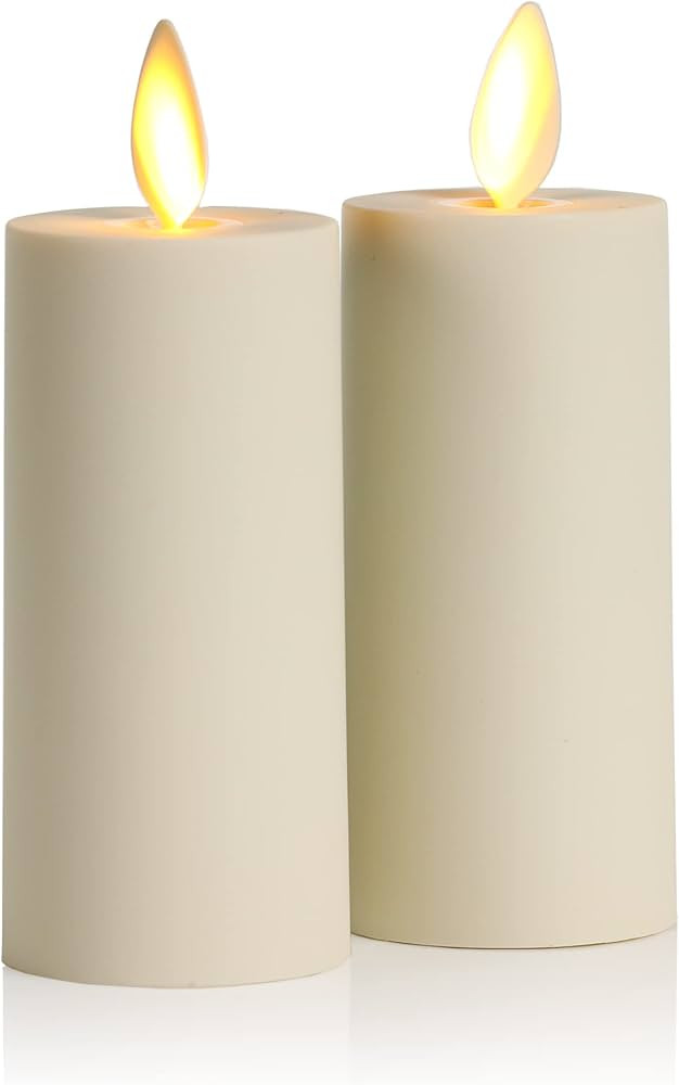 Luminara Realistic Artificial Moving Flame Votive Candle - Set of 2 - Moving Flame LED Battery Op... | Amazon (US)