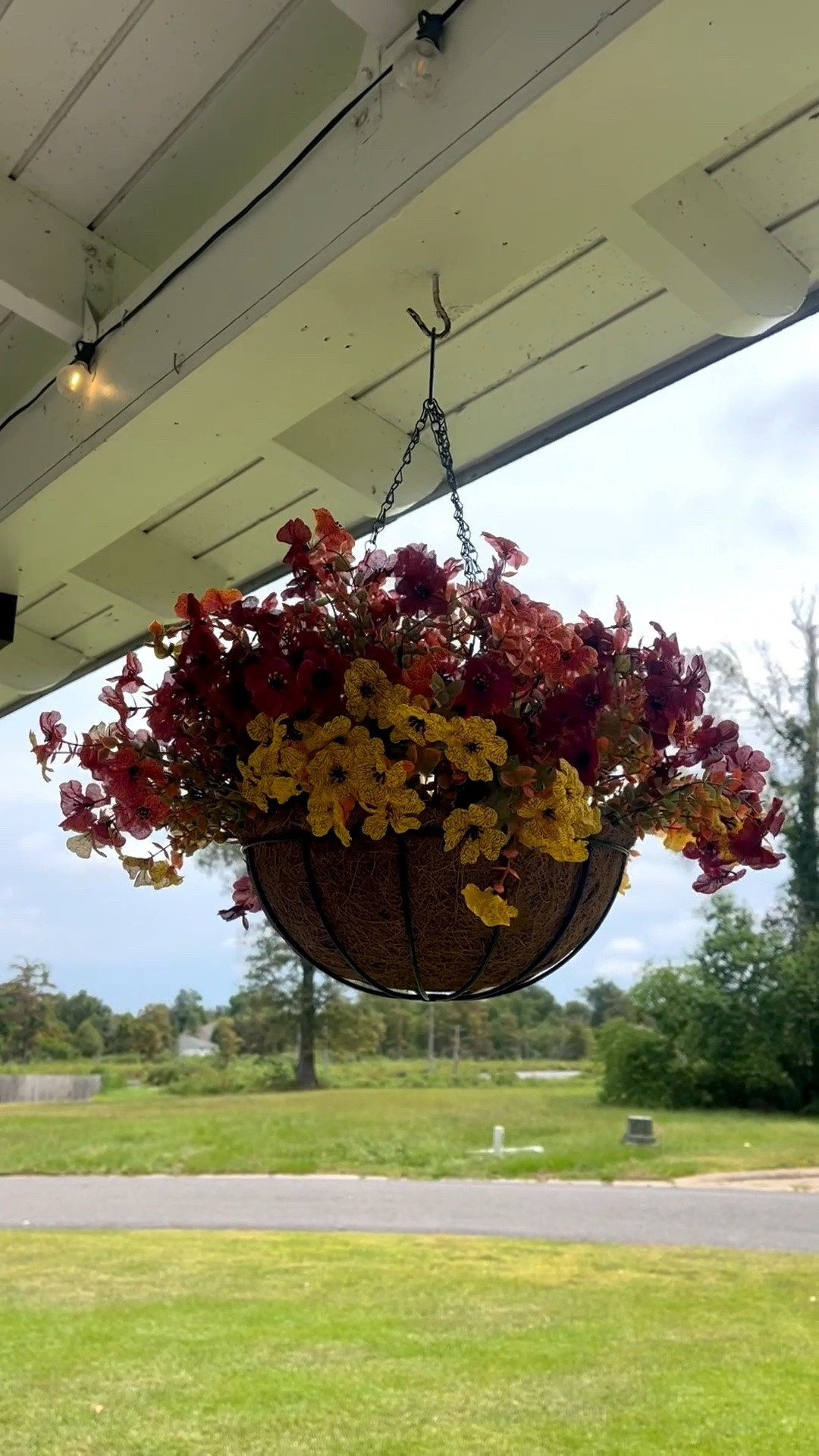 Added a few artificial hangers to our front porch!! I have plenty of real flowers/plants but tired of my mums dying 😂 these are so good!

#LTKSeasonal #LTKSaleAlert #LTKHome