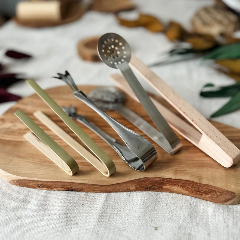 Set of Tongs & Tweezers | Etsy (US)