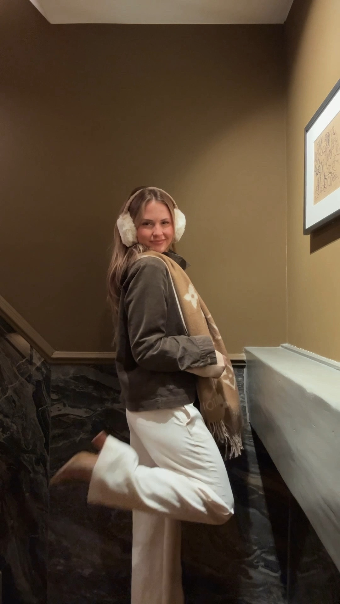 Neutral Winter Dinner Outfit in Amsterdam ✨ If you need a warm, cute outfit, this look is all about cozy layers + neutral staples you can wear on repeat. Linking winter earmuffs, neutral scarves, wide-leg pants, and cold-weather coats that match the exact aesthetic.

neutral winter outfit, cozy travel outfit, winter dinner outfit, Amsterdam outfit ideas, cold weather fashion, fuzzy earmuffs outfit, travel capsule wardrobe, neutral capsule style, wide leg pants winter, chic travel style, winter layering outfit, neutral scarf outfit

#LTKootd #LTKdayinmylife #LTKvlog