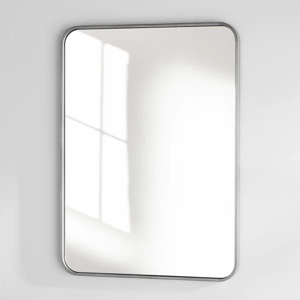 Sabine Metal Rounded Rectangle Wall Mirror | Wayfair North America