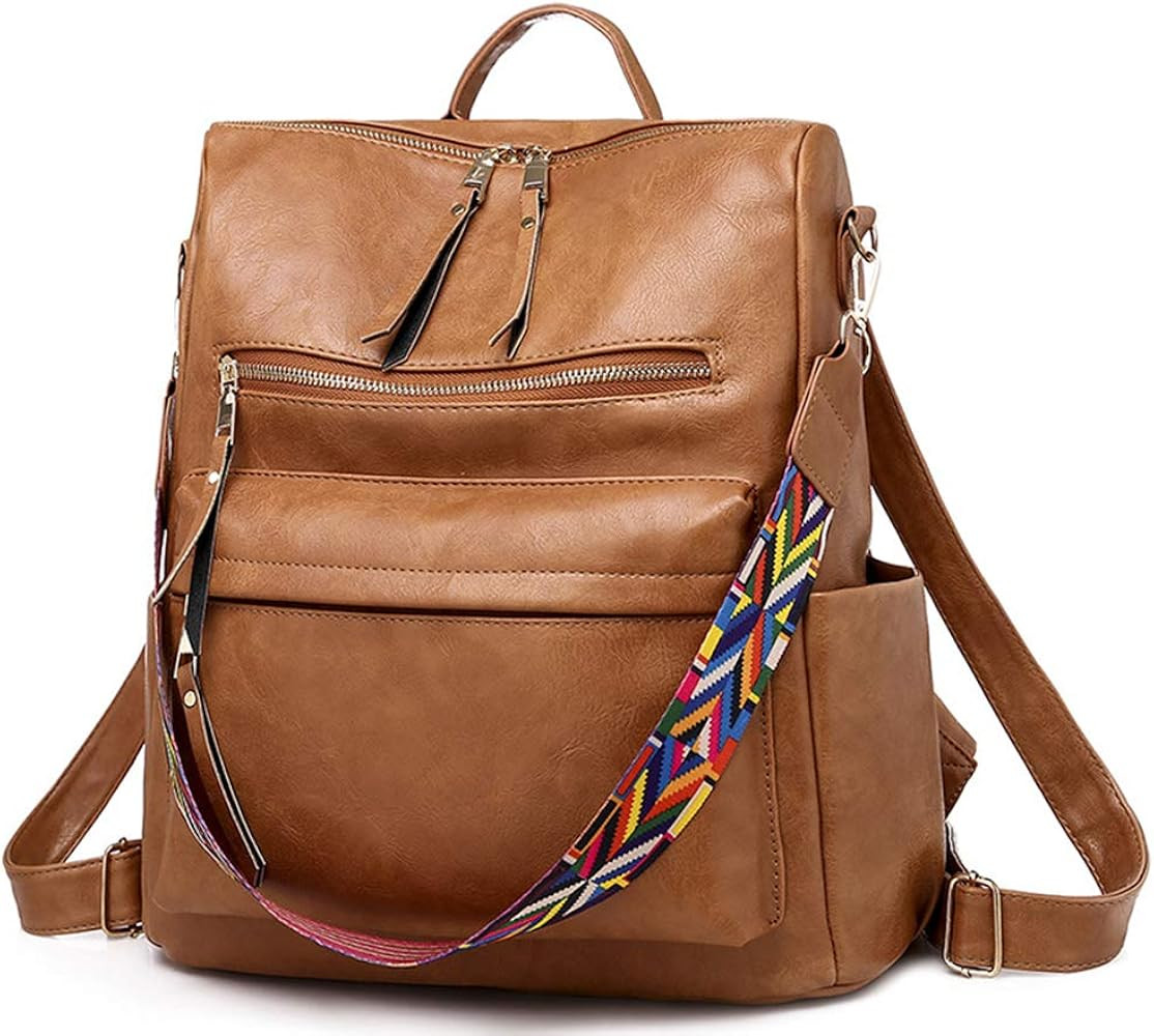 Amazon.com: Molodo Womens Big Backpack Shoulder Bag Large Capacity Purse Handbag Fashion Design T... | Amazon (US)