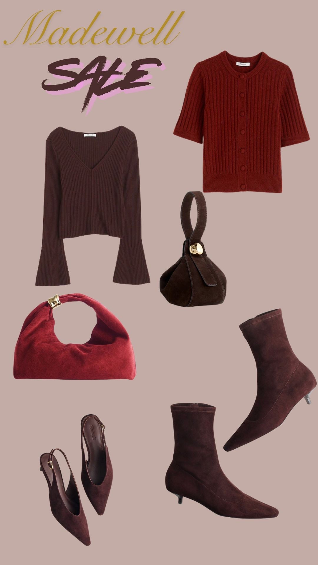 Madewell Black Friday sale. Obsessed with the brown and reds!

#LTKCyberWeek #LTKSaleAlert #LTKHoliday
