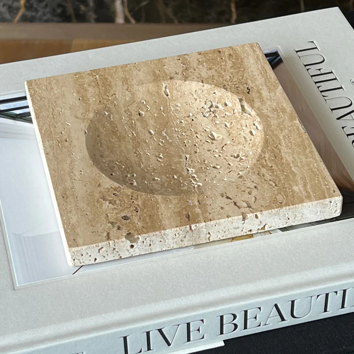 Travertine Dish | Aureum Collective