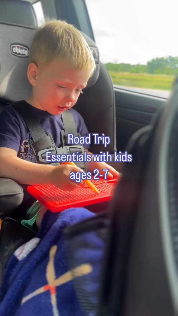 On road trips each of our four kids has a cozy throw blanket and a stanley water cup. Annnd of course lots of snacks and lap activities. 

#LTKtravel #LTKVideo #LTKkids
