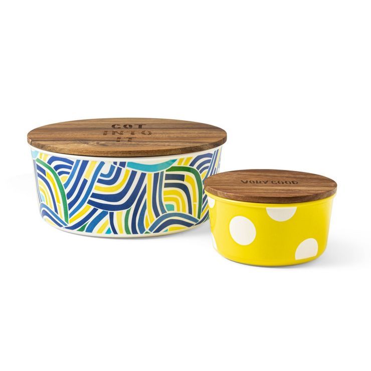2pc Food Storage Containers with Acacia Lid - Tabitha Brown for Target | Target
