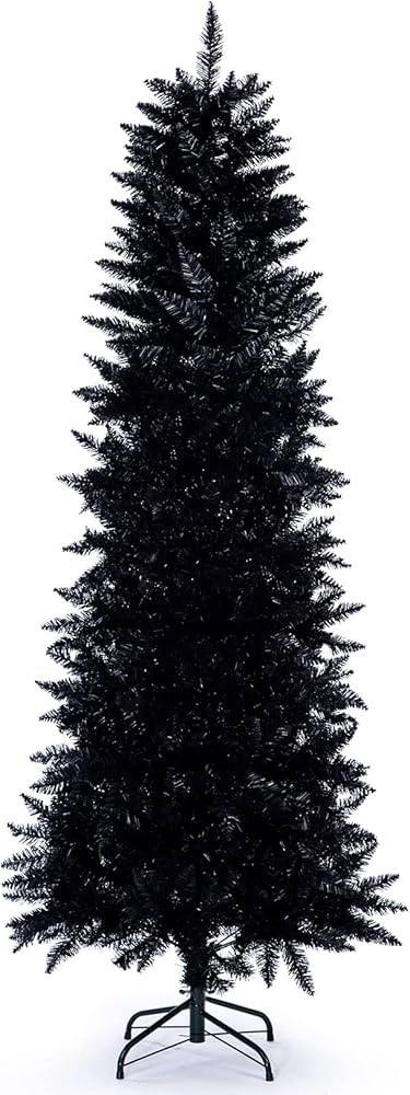 Artificial Christmas Trees, Collapsible Black Pencil Tree with 800 Tips Metal Stand, Suitable for... | Amazon (US)