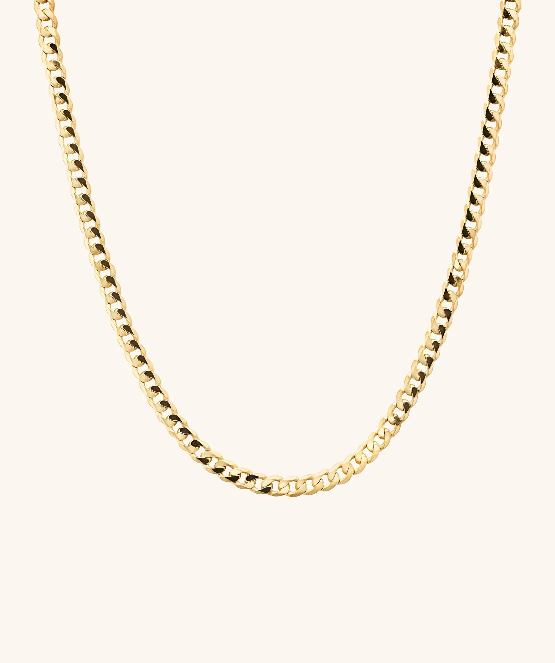 Flat Curb Chain Necklace | Mejuri Fine Crew