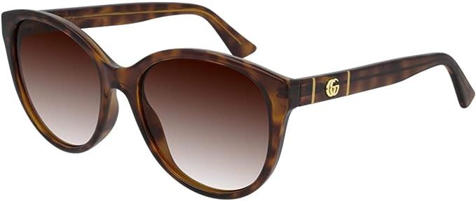 Gucci GG0631S Havana/Brown Shaded 56/18/145 women Sunglasses | Amazon (UK)