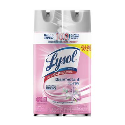 Lysol Early Morning Breeze Disinfectant Spray - 19oz/2ct | Target