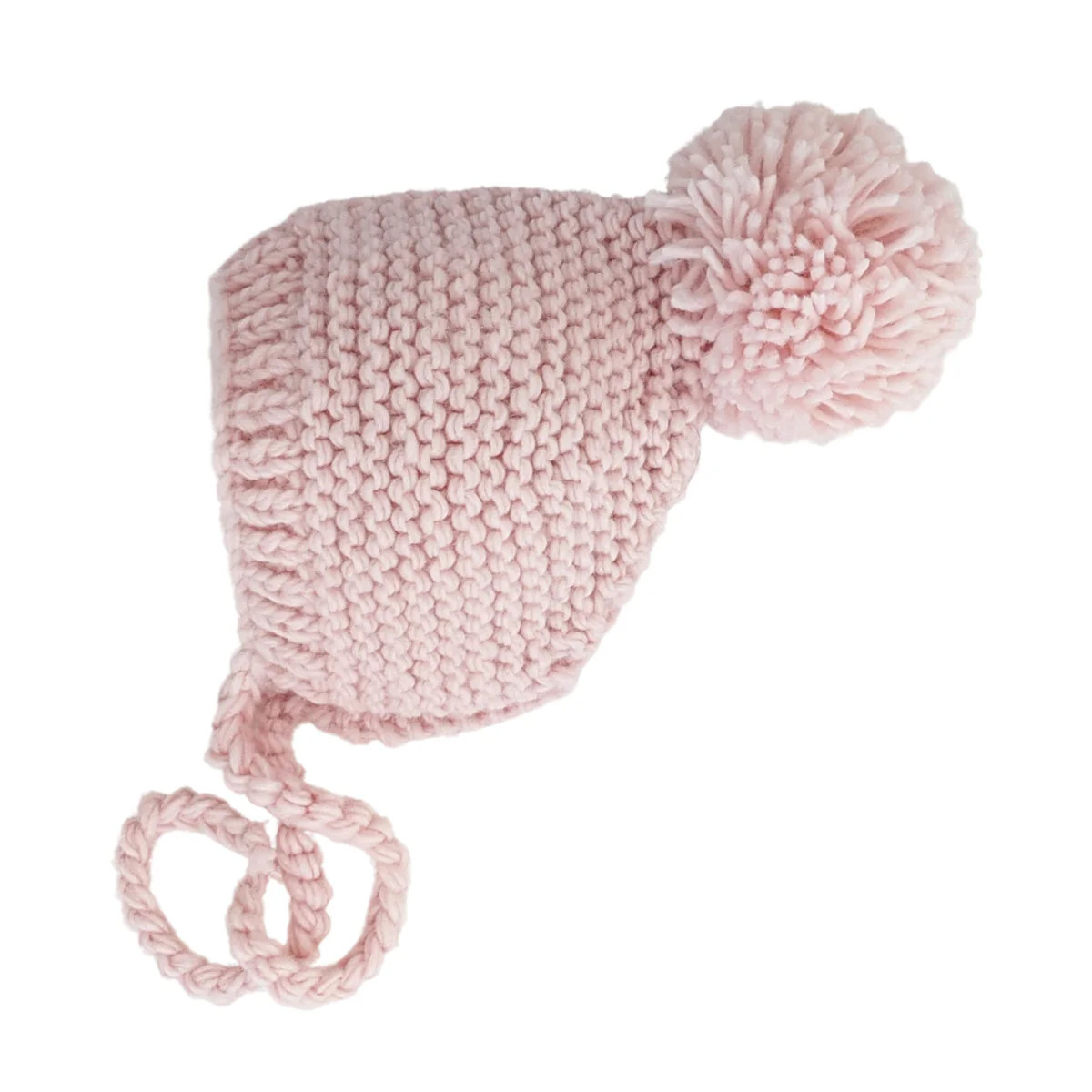 Garter Stitch Bonnet, Blush | SpearmintLOVE