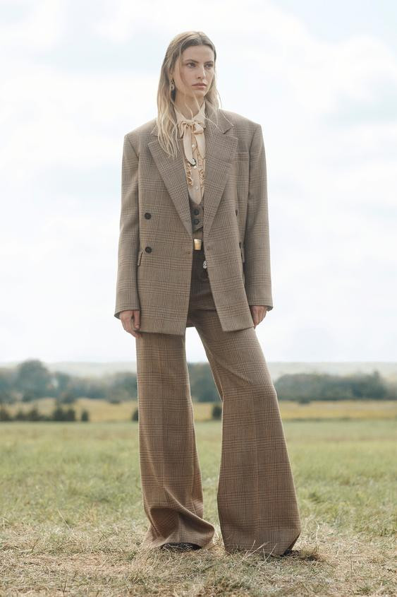 LIMITED EDITION 100% WOOL CHECK BLAZER | Zara UK