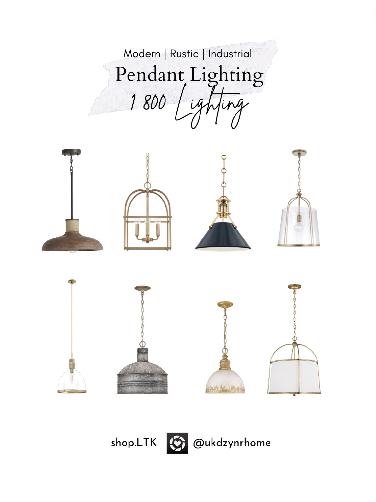 Modern Rustic Industrial Style Pendant Lights

Home Decor
Lighting

#LTKhome #LTKFind