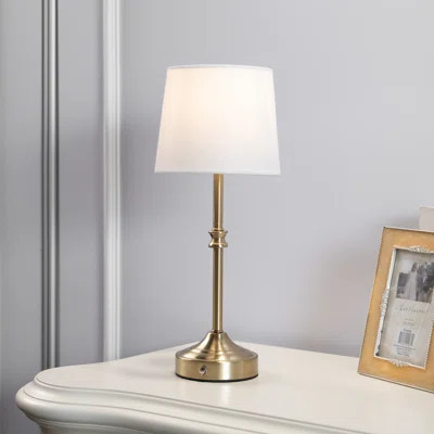 Demetrish Cordless LED Table Lamp with Dimmer, Built-in Rechargeable Battery, 3-Level Brightness, Patio Table Lamp, Bedside Night Lamp, Ambient Light | Wayfair North America