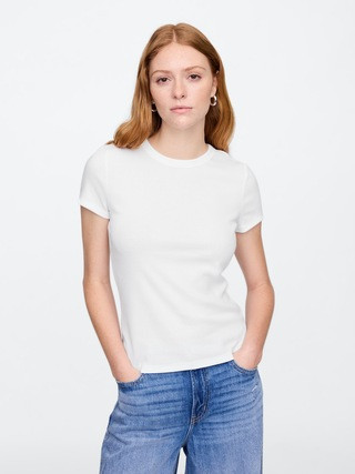 Ribbed Crewneck T-Shirt | Gap Factory