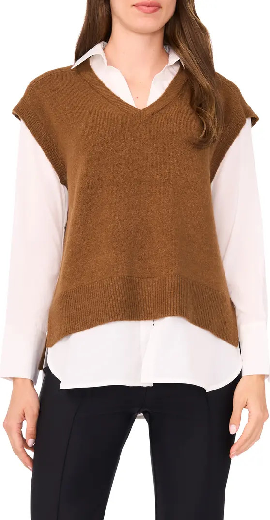 Layered Look Sweater Vest | Nordstrom