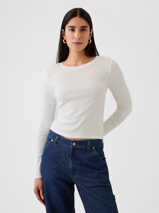 Modern Rib Cropped T-Shirt | Gap (US)