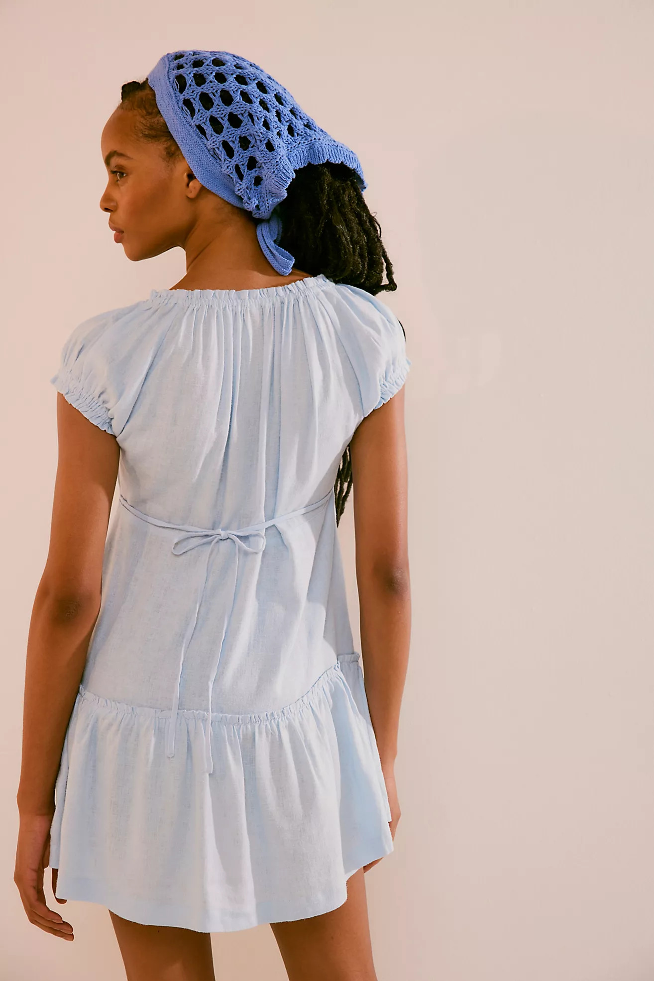 Perri Linen Drop-Waist Mini | Free People (Global - UK&FR Excluded)