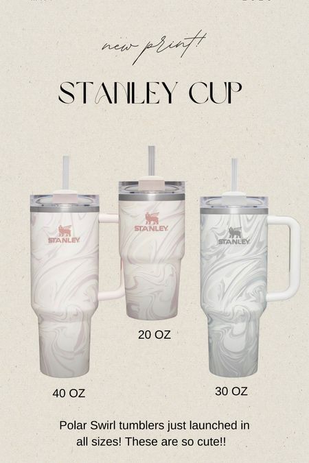 New stanley cup prints- polar swirl! Stanley tumbler, drink, cup // 

#LTKunder50 #LTKstyletip #LTKfit