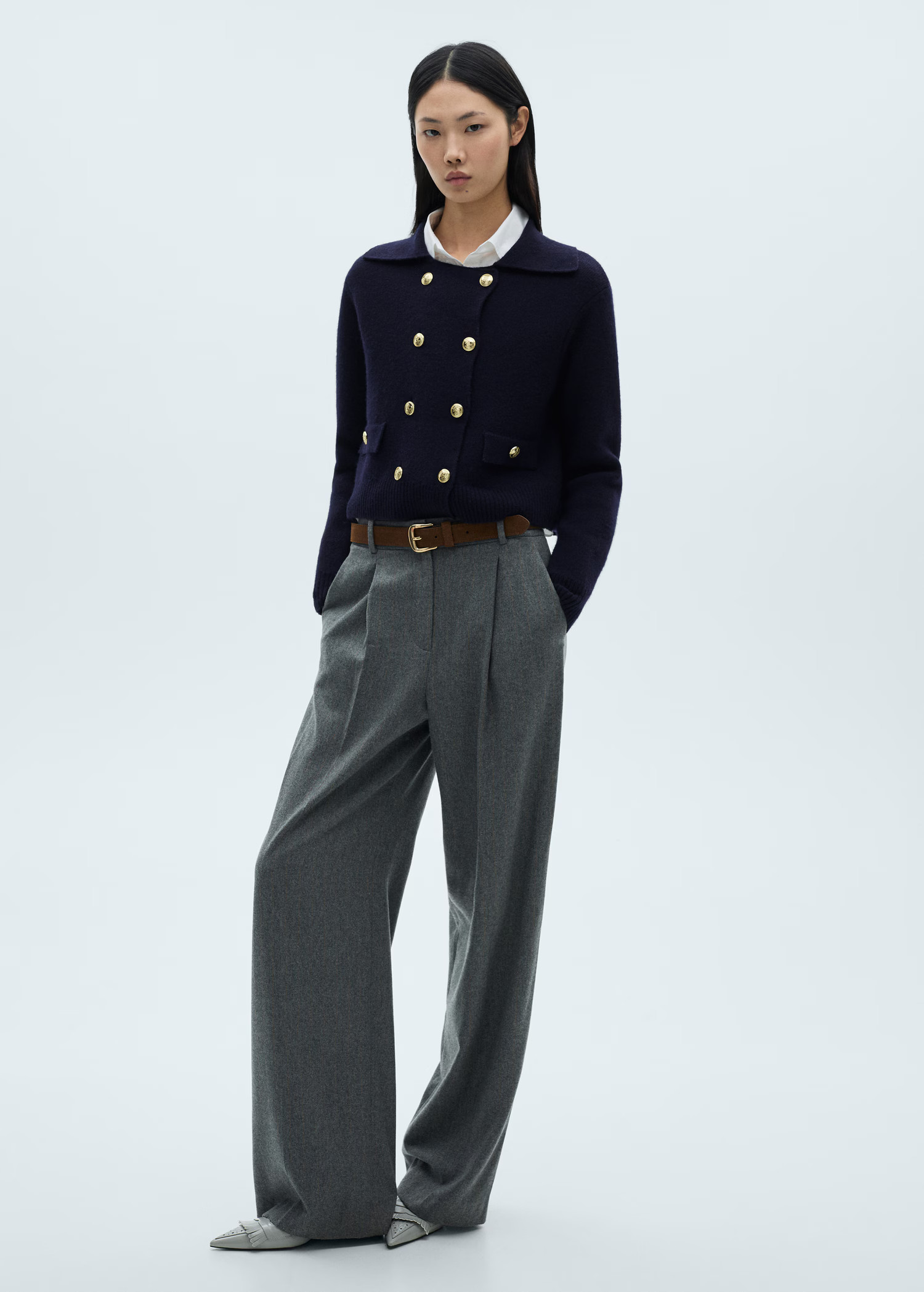 Double-breasted wool jacket - Women | MANGO USA | Mango (US/MX/AU)