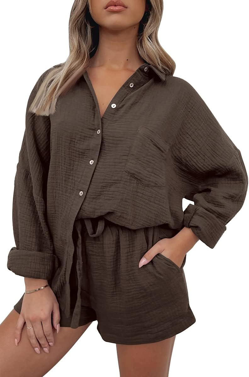 AUTOMET 2 Piece Sets For Women Lounge Wear Matching Two Piece Outfit | Amazon (US)
