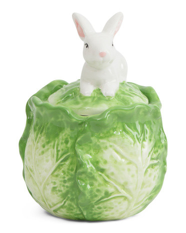 Cabbage Bunny Sugar Jar | TJ Maxx