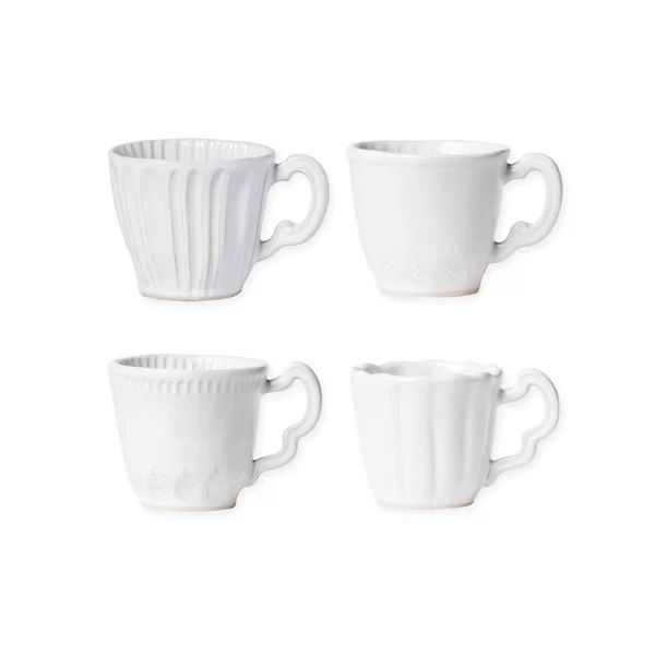 Incanto Stone Stripe Stoneware Coffee Mug (Set of 4) | Wayfair North America