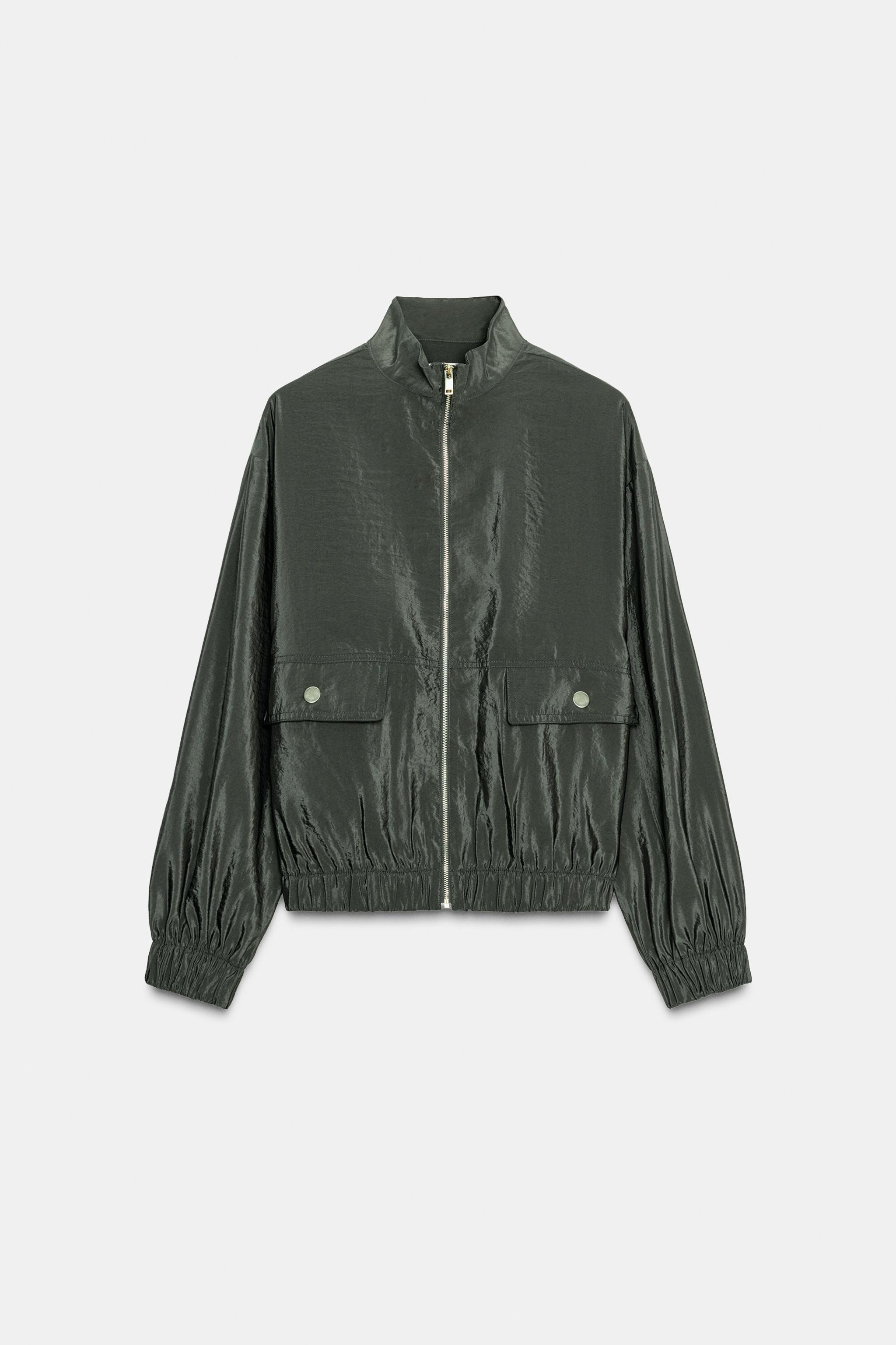 HIGH-NECK BOMBER JACKET | Zara UK