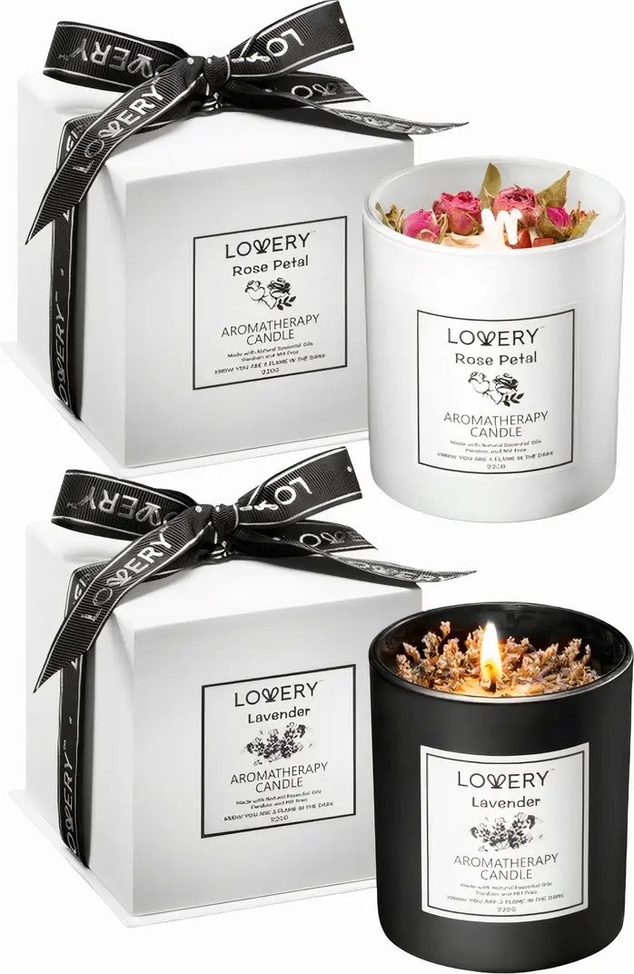 Lovery Aromatherapy Scented Soy Candle Duo | Nordstrom | Nordstrom