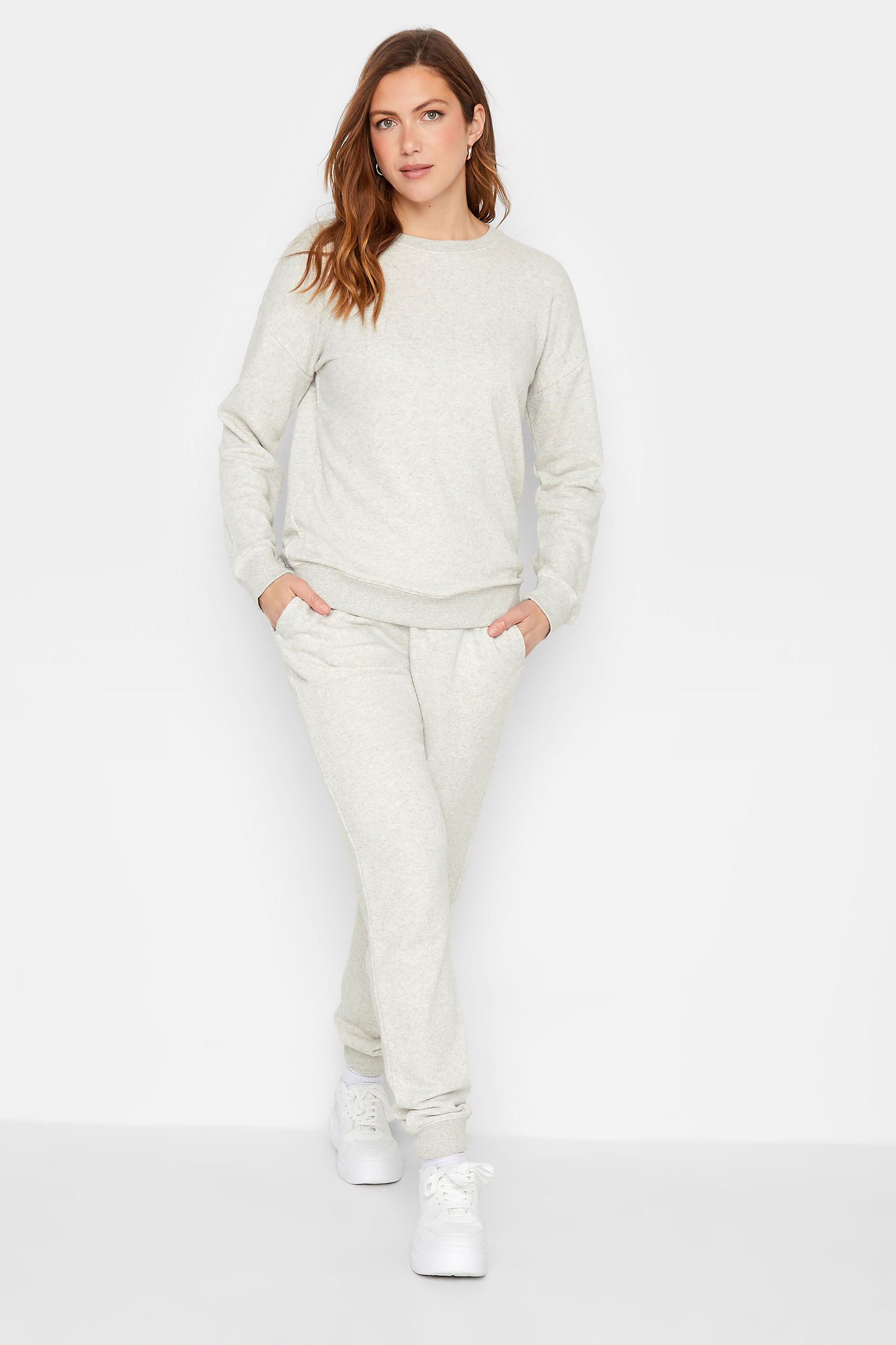 LTS Tall Light Grey Sweatshirt & Jogger Set | Long Tall Sally