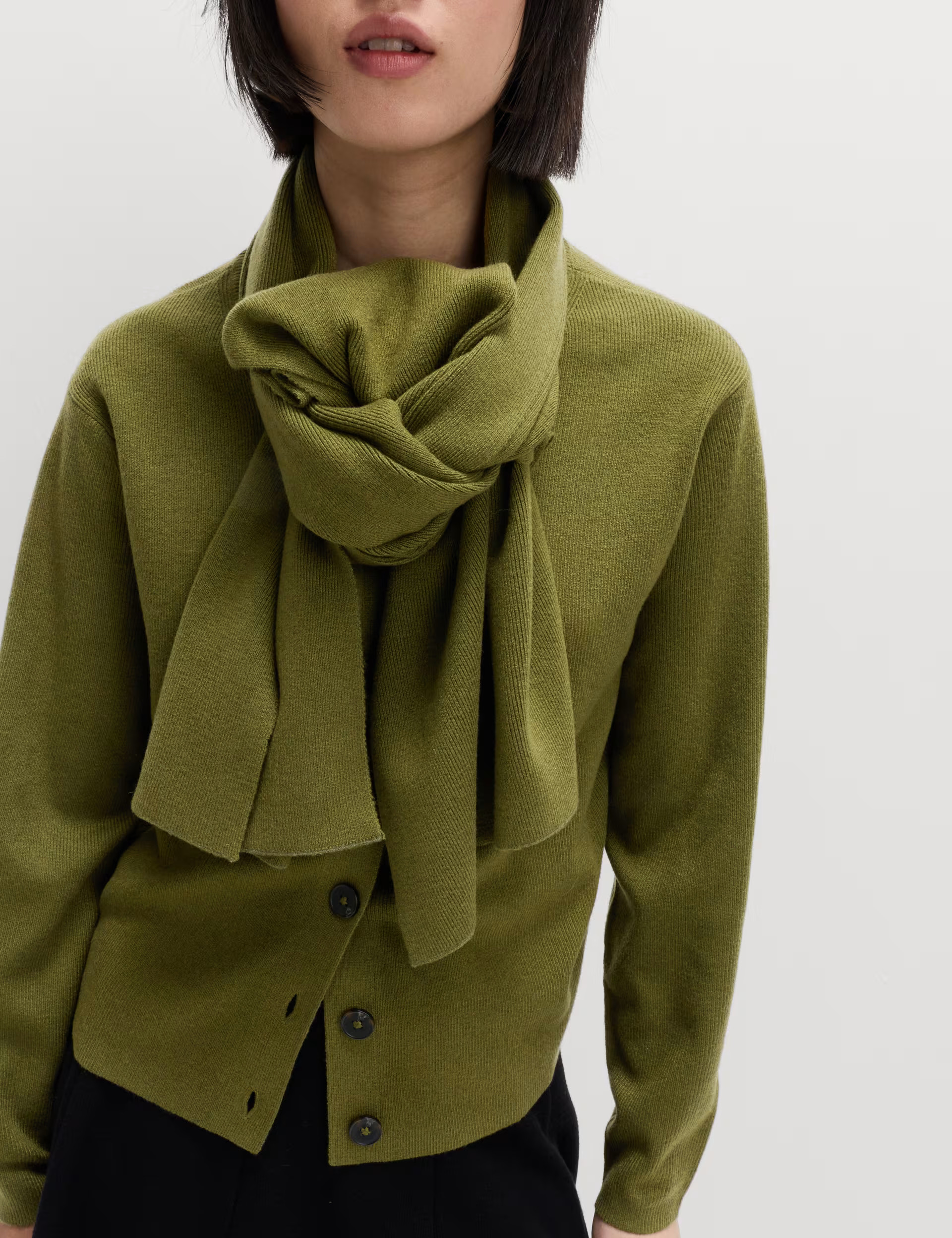 Air-Yarn Scarf-Neck Cardigan | Marks & Spencer (UK)