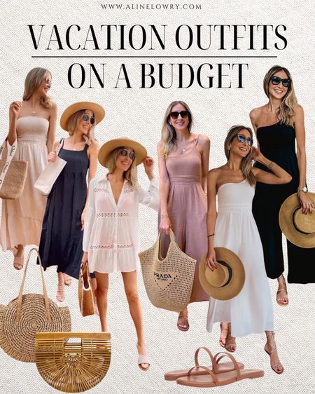 If you are starting to plan your  vacation, these are a few of my favorite summer/resort outfits for you to get inspired! Amazon vacation outfits on a budget. 🌴
Summer One Shoulder Jumpsuit
Summer Maxi Dress
Beach Cover-Up
Beach Hats and Beach Bags
Sandals/Flip Flops
Bamboo beach bag

#LTKstyletip #LTKtravel #LTKfindsunder100