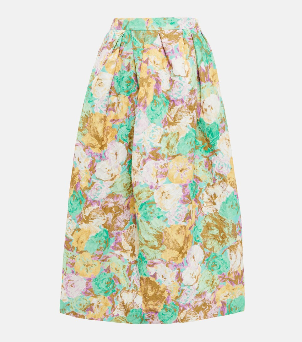 Floral jacquard midi skirt | Mytheresa (INTL)