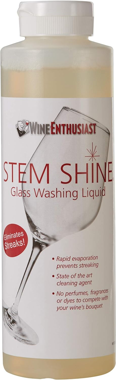 Wine Enthusiast Stem Shine Wine Glass Cleaning Liquid For Hand Washing -16 oz | Amazon (US)
