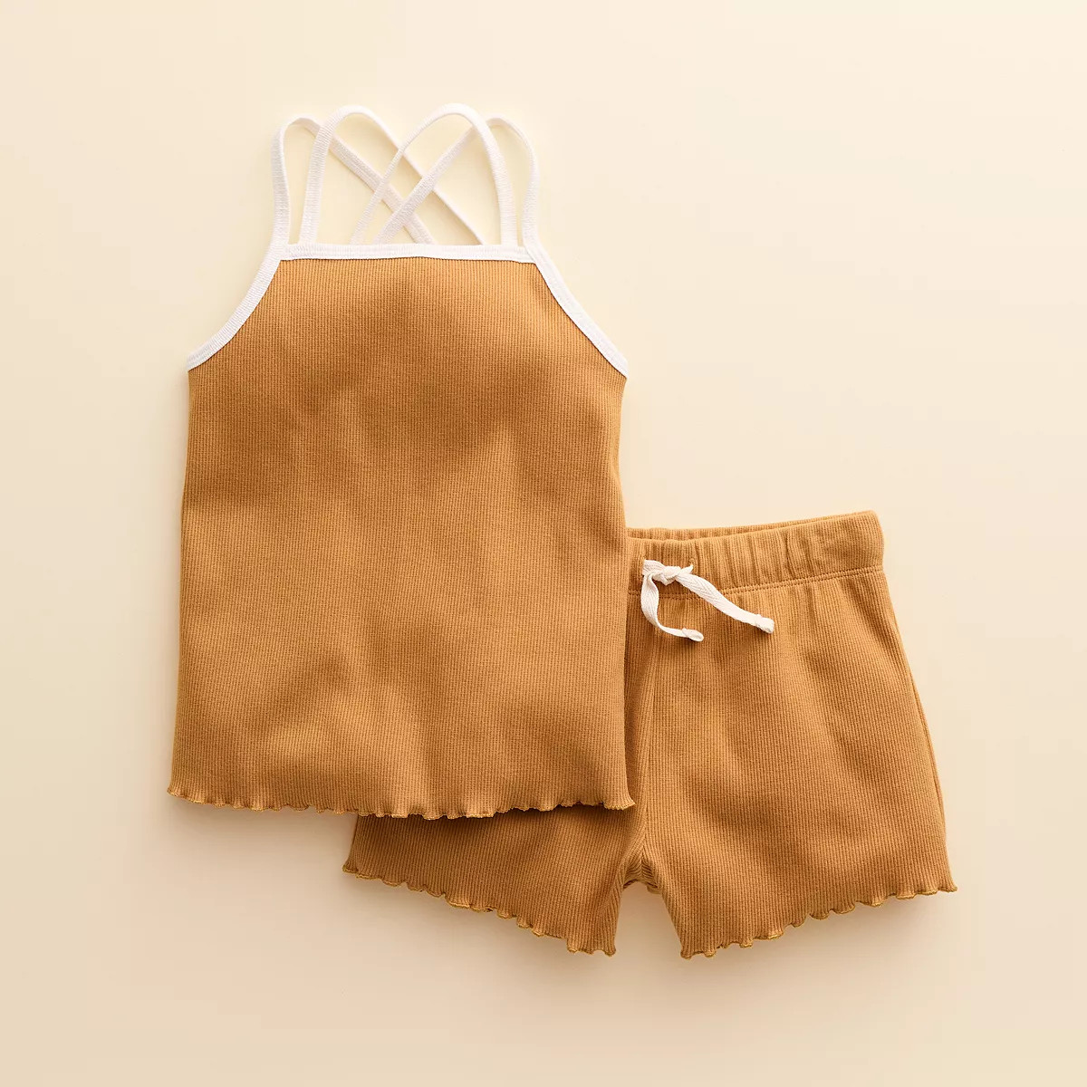 Baby & Toddler Girl Little Co. by Lauren Conrad Lettuce Edge Tank & Shorts Set | Kohl's