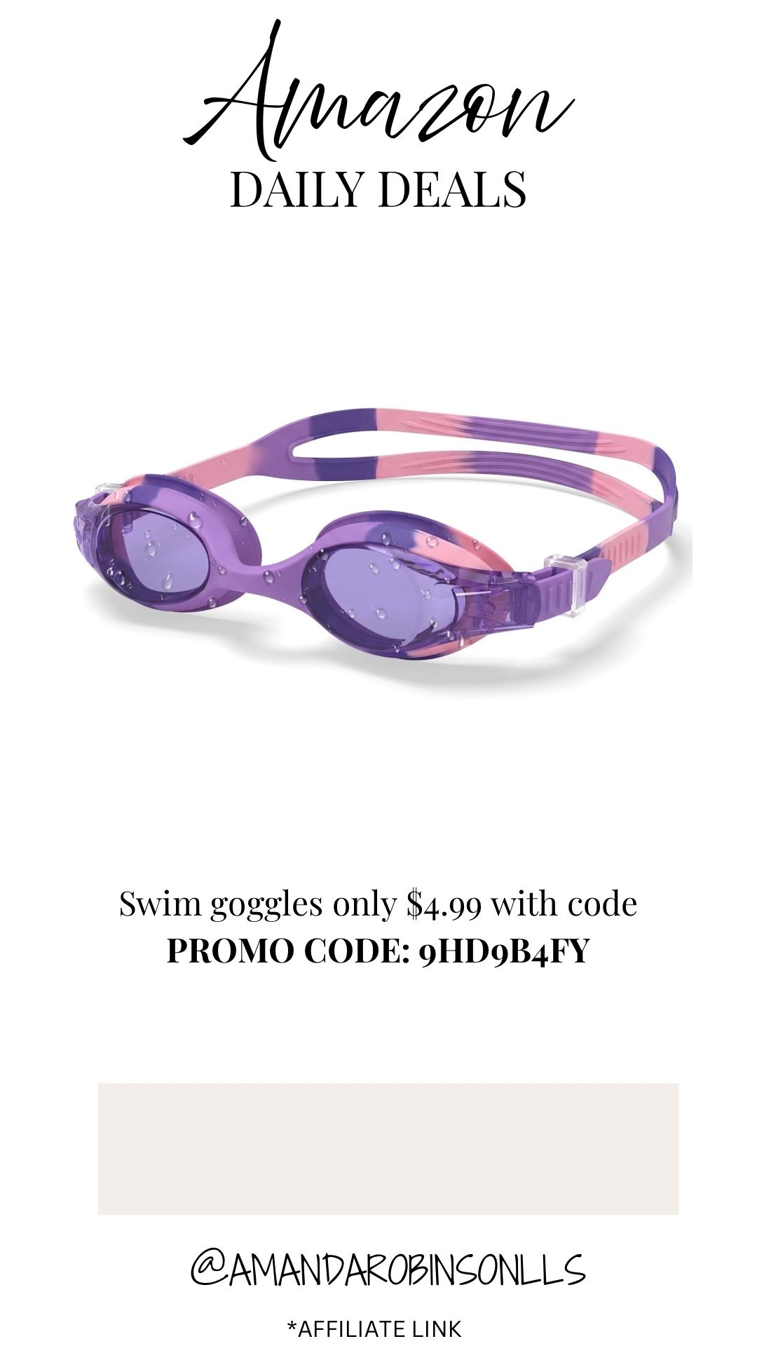 Amazon daily deals
Kids swim goggles

#LTKSaleAlert #LTKKids #LTKSwim
