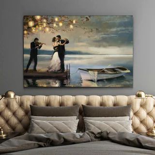 Wexford Home Twilight Romance Gallery-wrapped Canvas | Overstock.com Shopping - The Best Deals on... | Bed Bath & Beyond