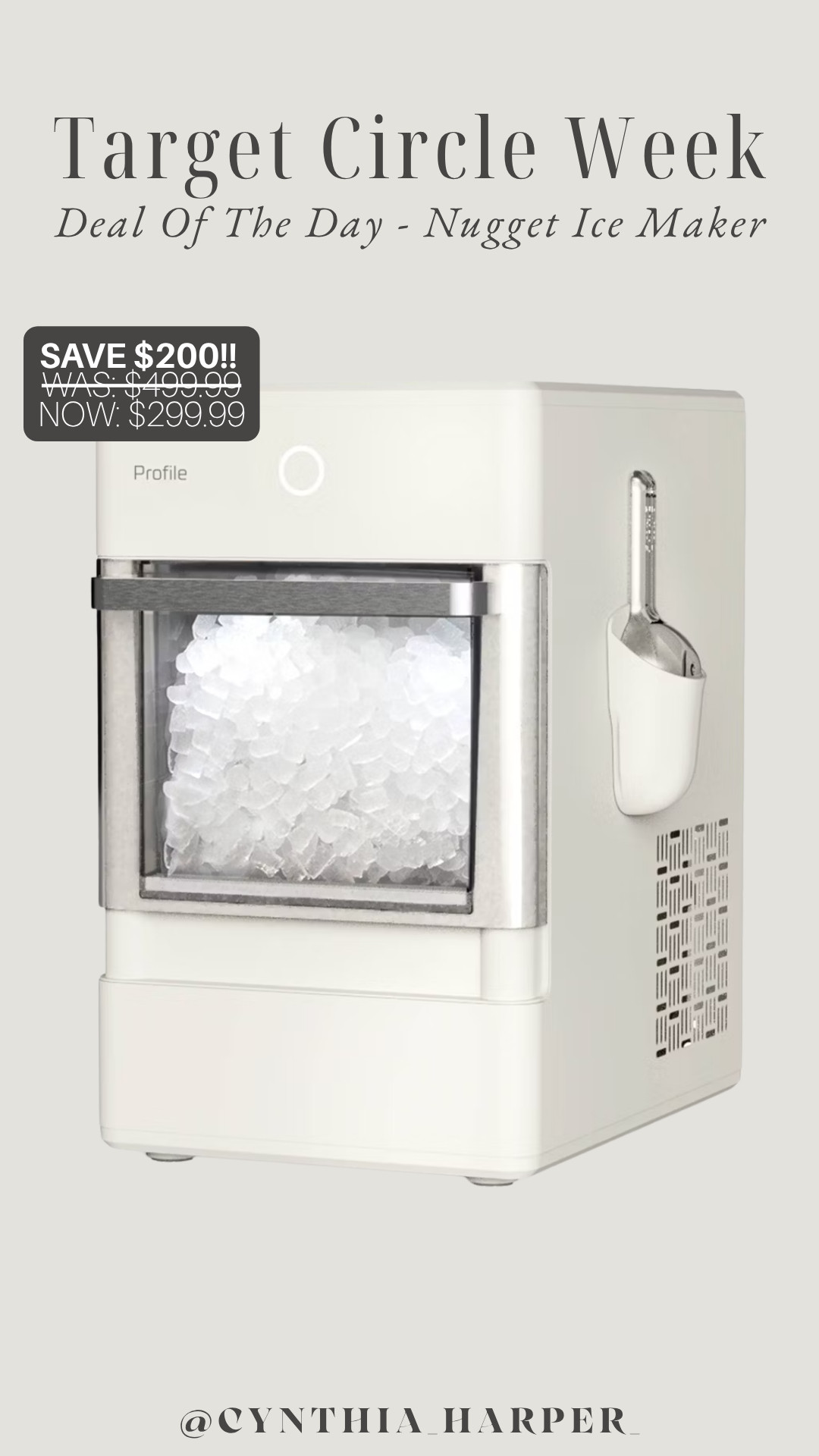 The ultimate kitchen upgrade! This nugget ice maker is part of Target Circle Week and it’s today’s Deal of the Day.

Save $200 today! 

#TargetCircleWeek #TargetDeals #NuggetIceMaker #TargetHome #KitchenAppliances #TargetSale #CountertopIceMaker #TargetFinds 

 