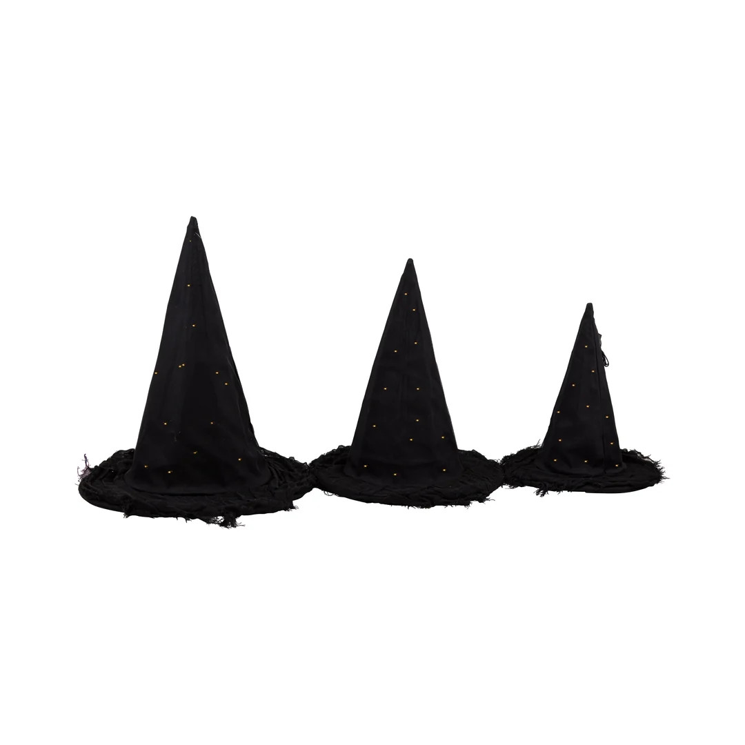 Light Up Halloween Witch Hats, Set of 3 | My Mind's Eye
