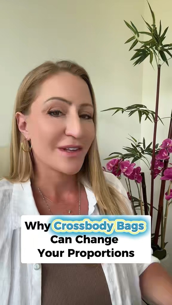 One small styling adjustment can completely change how balanced an outfit looks.

In today’s styling lesson I’m sharing why the placement of a crossbody bag matters—especially if you have a shorter torso. Sometimes it’s not about buying something new, it’s simply about adjusting where your accessories sit.

Tagged in this post:

* White tailored shorts
* White linen trousers
* Chocolate ribbed tank
* White sleeveless knit top
* White linen button-down
* Small structured tan crossbody bag
* Neutral leather sandals
* Gold jewelry
* Oversized tortoiseshell sunglasses

- Follow for fashion education that helps you understand why outfits work—not just what to wear.

#LTKOver40