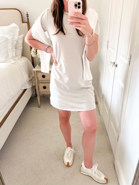 An essential tee dress is so cute and comfy for Spring - dress runs a little big, I sized down. Icon & Enthusiast members can get 2-3 day shipping and 25% off Member’s Event #ad #athleta #powerofshe 

#LTKfindsunder100 #LTKsalealert #LTKfitness
