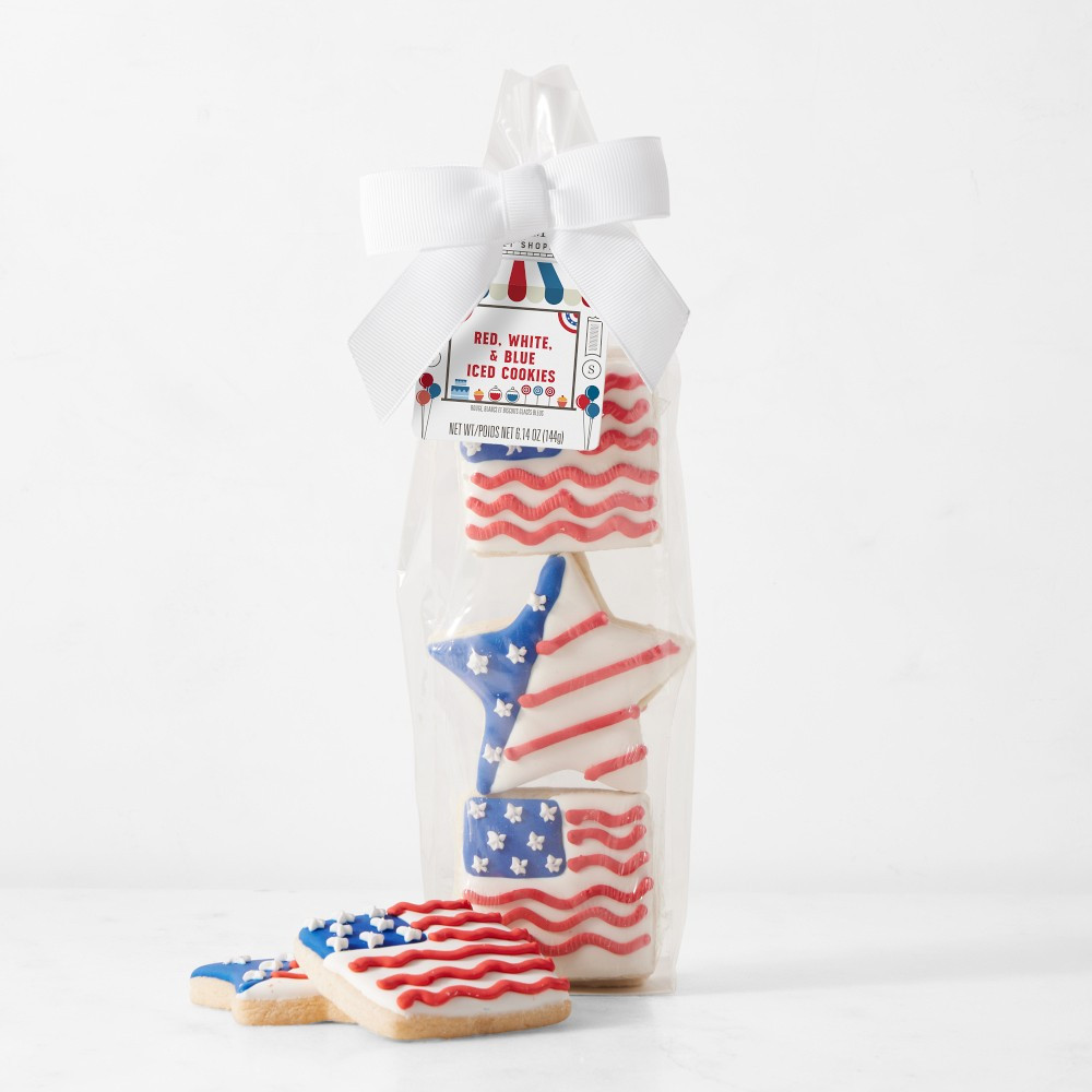 Williams Sonoma Red, White &amp; Blue Iced Cookies | Williams-Sonoma